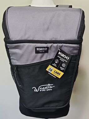 Igloo Cooler Backpack in Gray and Black